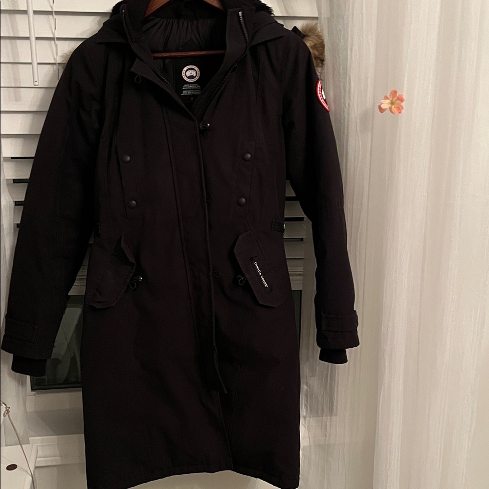 EUC CANADA GOOSE Authentic Black Parka Jacket For Cold Winter It Makes You Warm